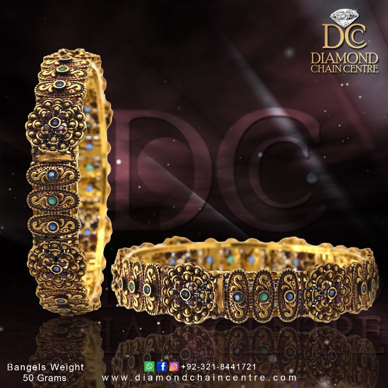 New Design Gold Bangles for Girl