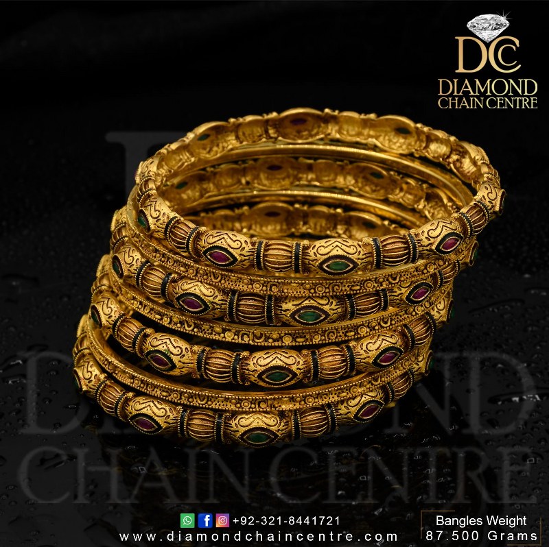 Buy Online Gold Bangles Design