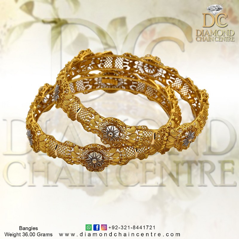 Custom Gold Bangles Design