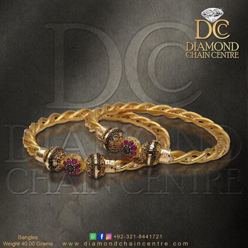 Contemporary Gold Bangles Designs