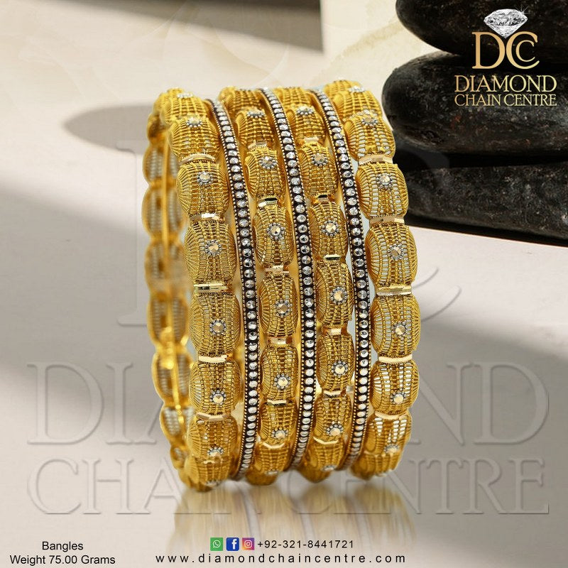 Gold Bangles Design for Ladies