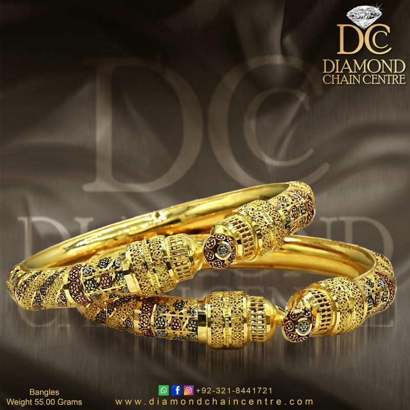 Gold Bangles Design for Girls