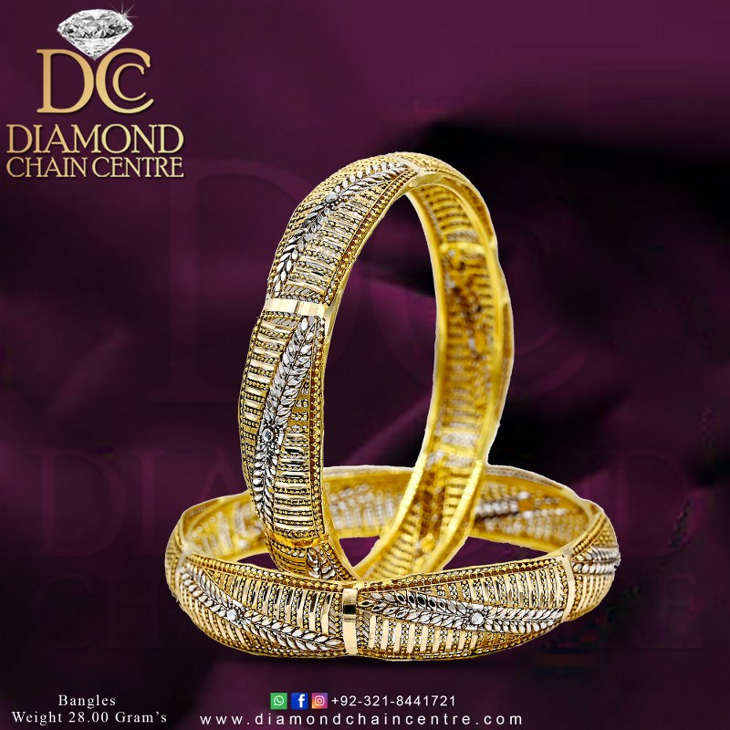 Simple Gold Bangles Design