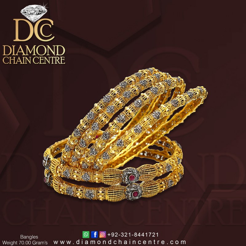 Gold Bangles with New  Design