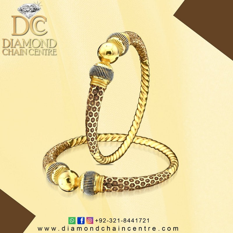 Fashion-forward Gold Bangles