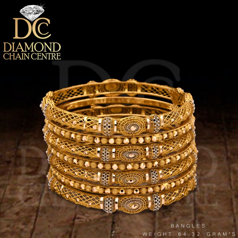 Gold Bangle Set