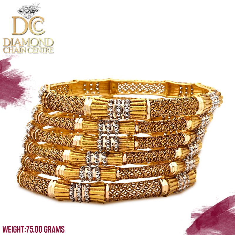 Unique Gold Bangles Design