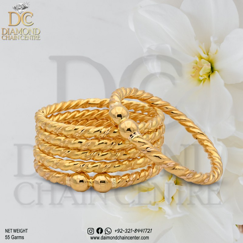 Latest Pakistani Gold Bangle Design