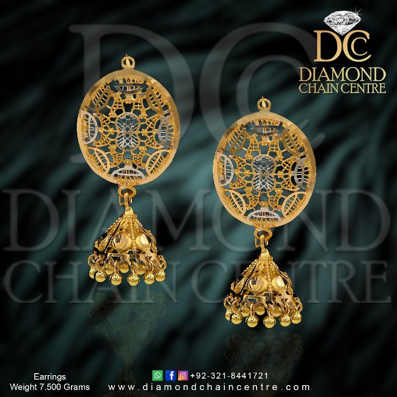 Jhumka Gold Earring Design