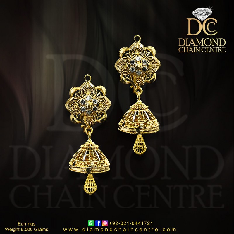 Real Gold Earring Design