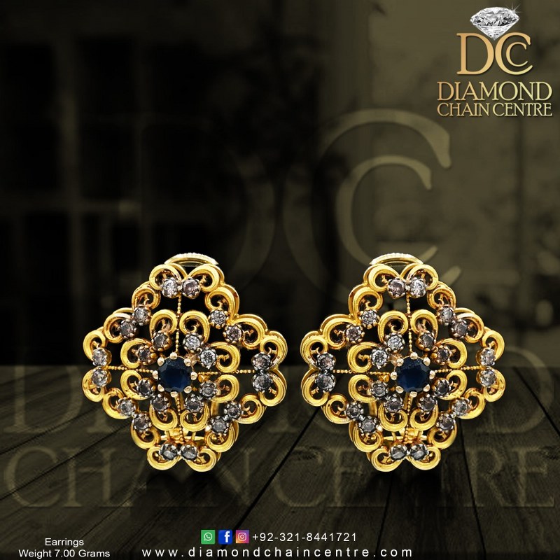 Gold Earring Design in Pakistan