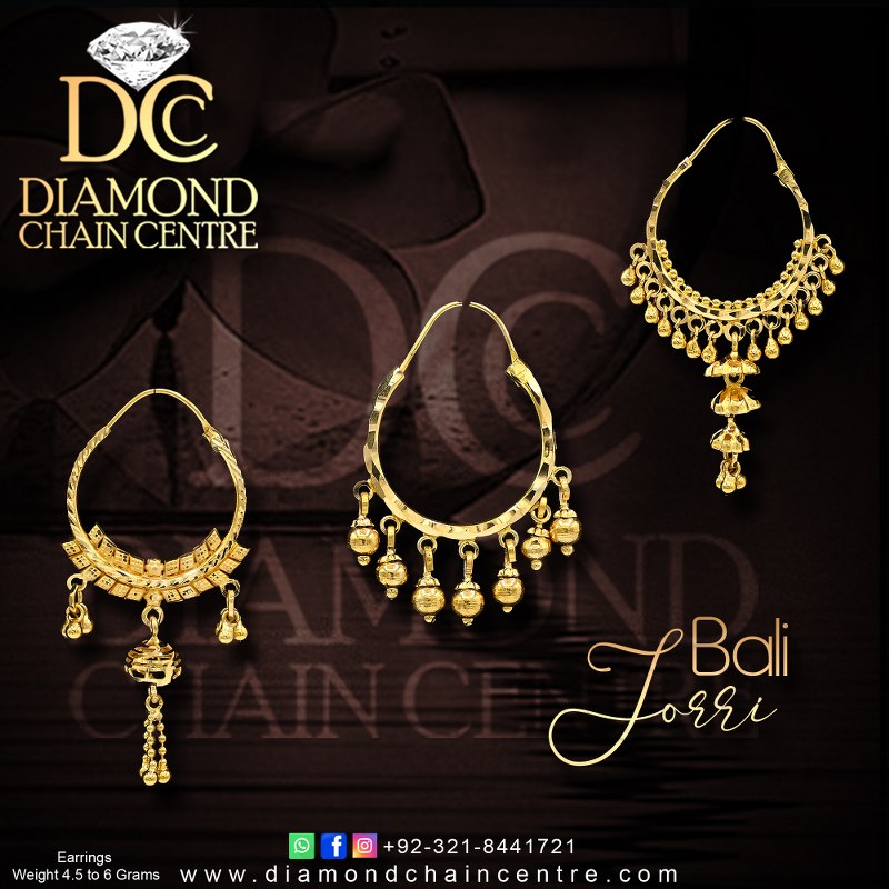 Pakistani Gold Earring Design