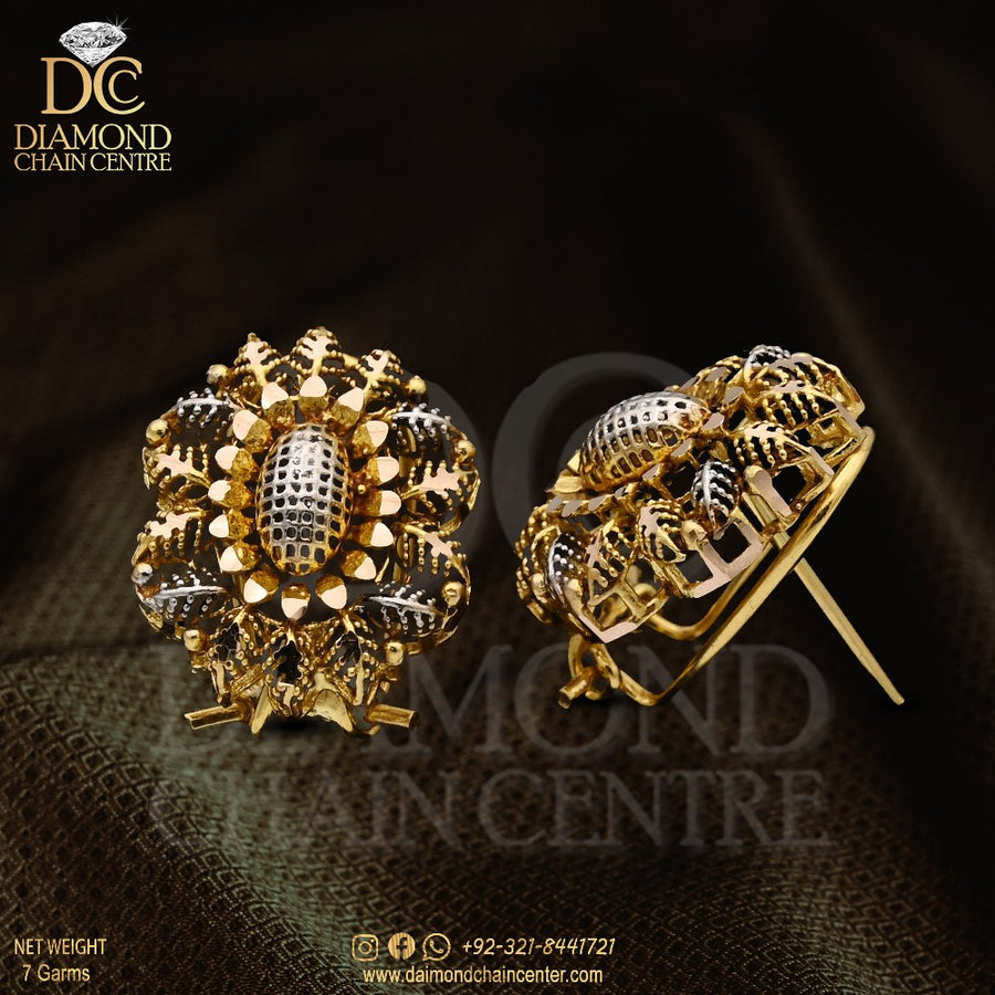 Tops Gold Earring Design