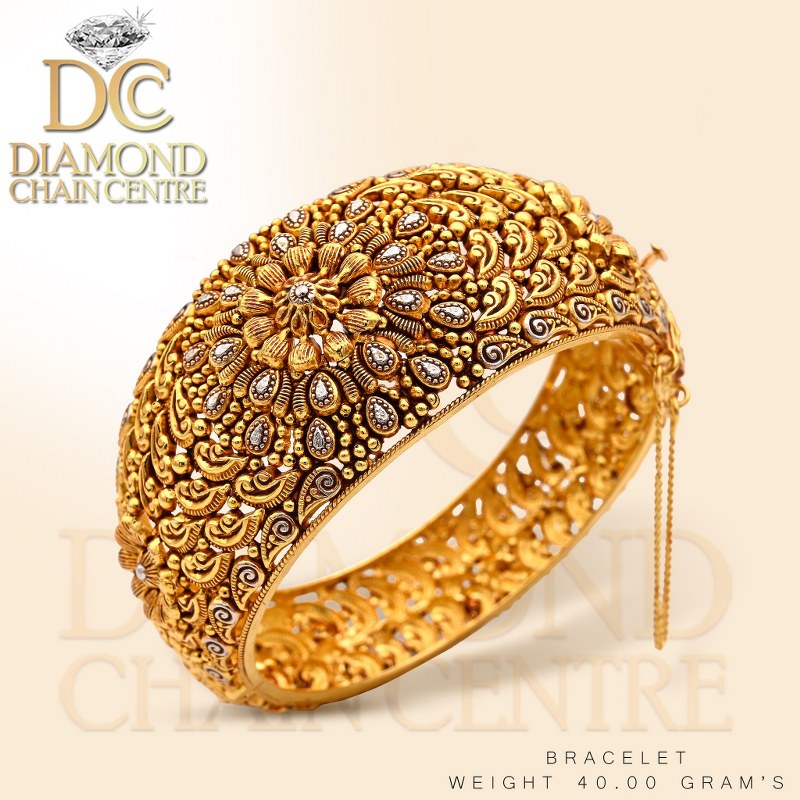 Indian Gold Kara Design