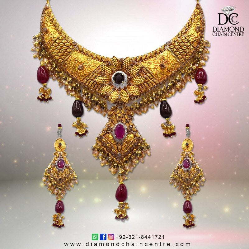 Wedding Gold Necklace Design