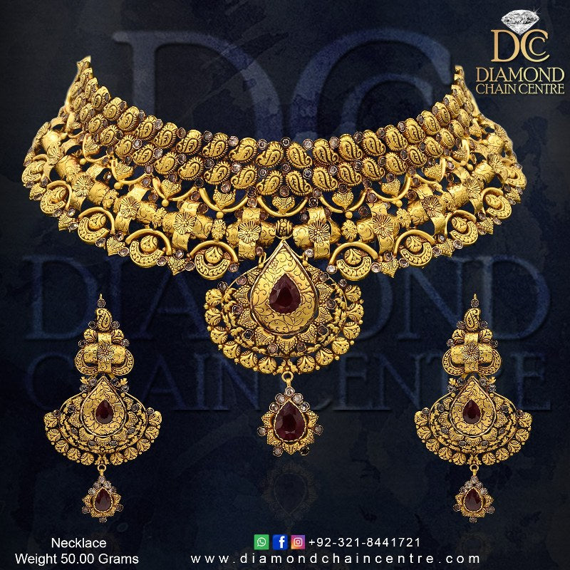 Real Gold Necklace Design