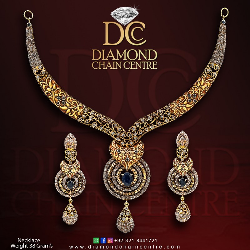 Gold Necklace Design for Ladies