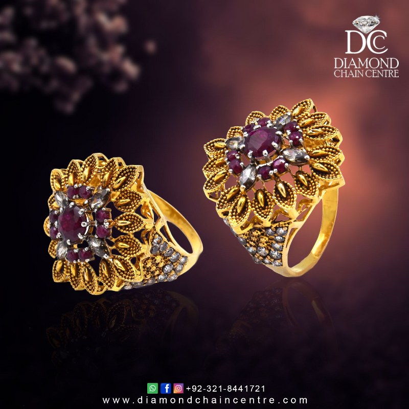 Stone Gold Ring Design