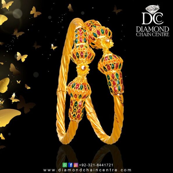 Gold Bangles Design 008