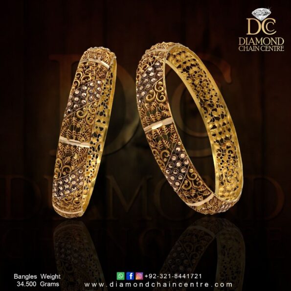 Gold Bangles Design 033