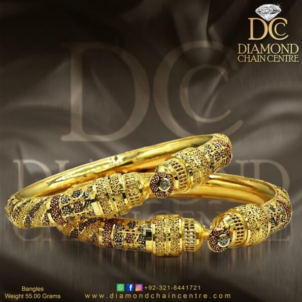 Gold Bangles Design 072