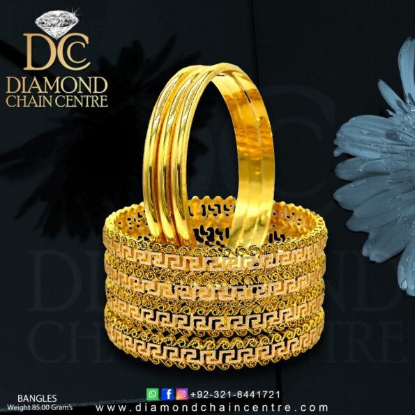 Gold Bangles Design 083