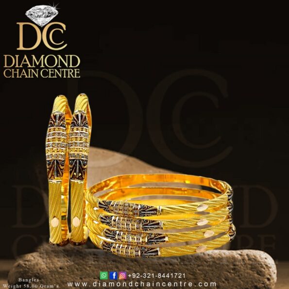 Gold Bangles Design 085