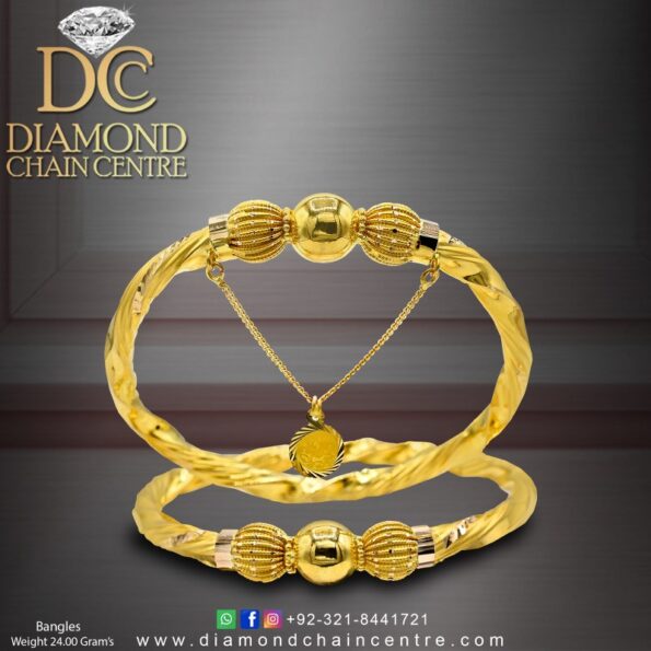 Gold Bangles Design 086