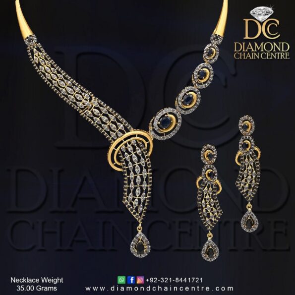 Gold Necklace Design 016