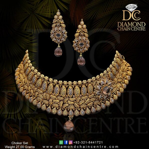 Gold Necklace Design 037