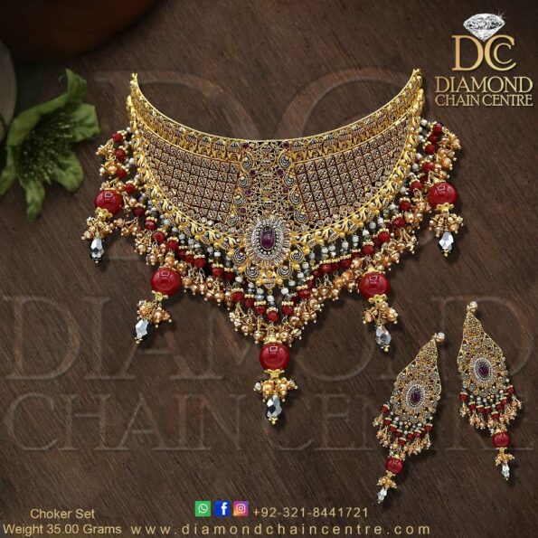 Gold Necklace Design 047