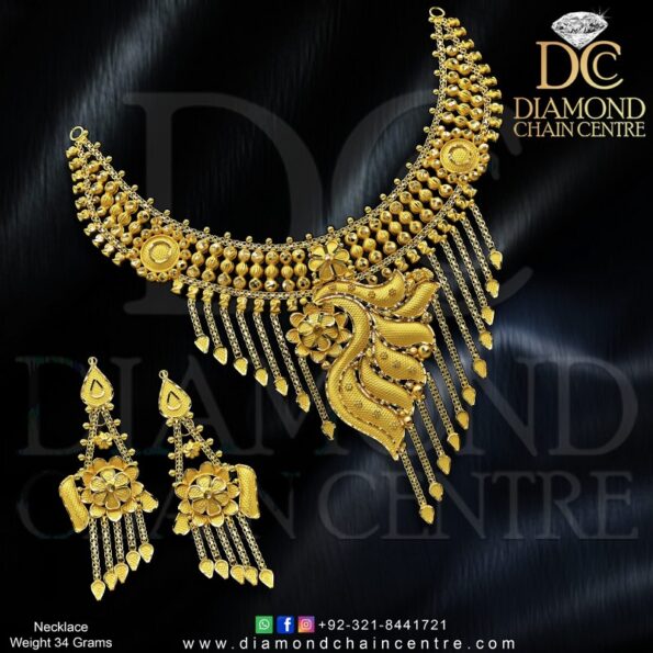 Gold Necklace Design 057