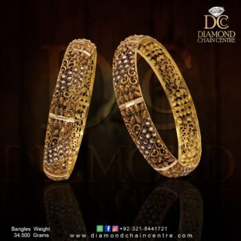 Gold Bangles Design BA 033