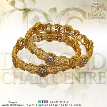 Gold Bangles Design BA 043