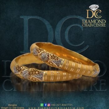 Gold Bangles Design BA 055