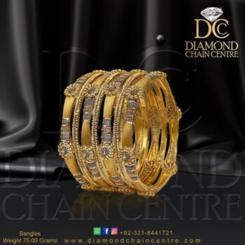 Gold Bangles Design BA 059