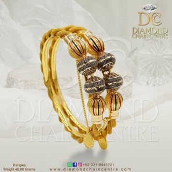 Gold Bangles Design BA 077