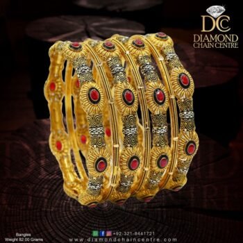Gold Bangles Design BA 078