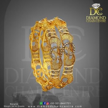 Gold Bangles Design BA 079