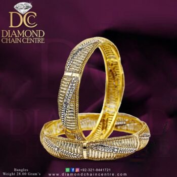 Gold Bangles Design BA 084