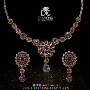 Gold Necklace Design NL 005