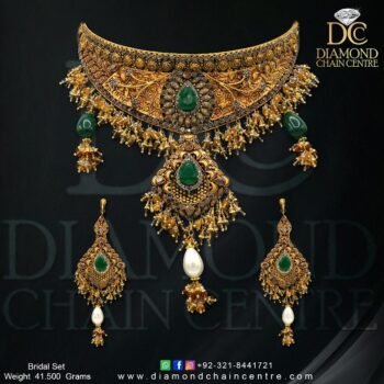 Gold Necklace Design NL 024