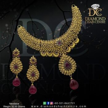 Gold Necklace Design NL 036