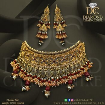 Gold Necklace Design NL 061