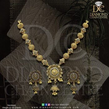 Gold Necklace Design NL 068