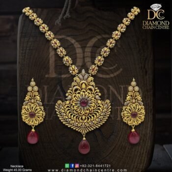 Gold Necklace Design NL 073