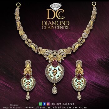 Gold Necklace Design NL 076