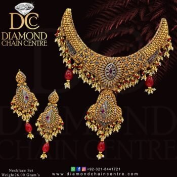 Gold Necklace Design NL 089