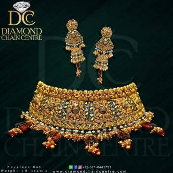 Gold Necklace Design NL 091
