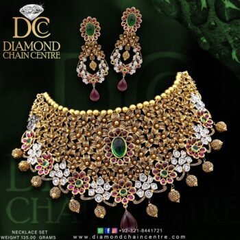 Gold Necklace Design NL 096
